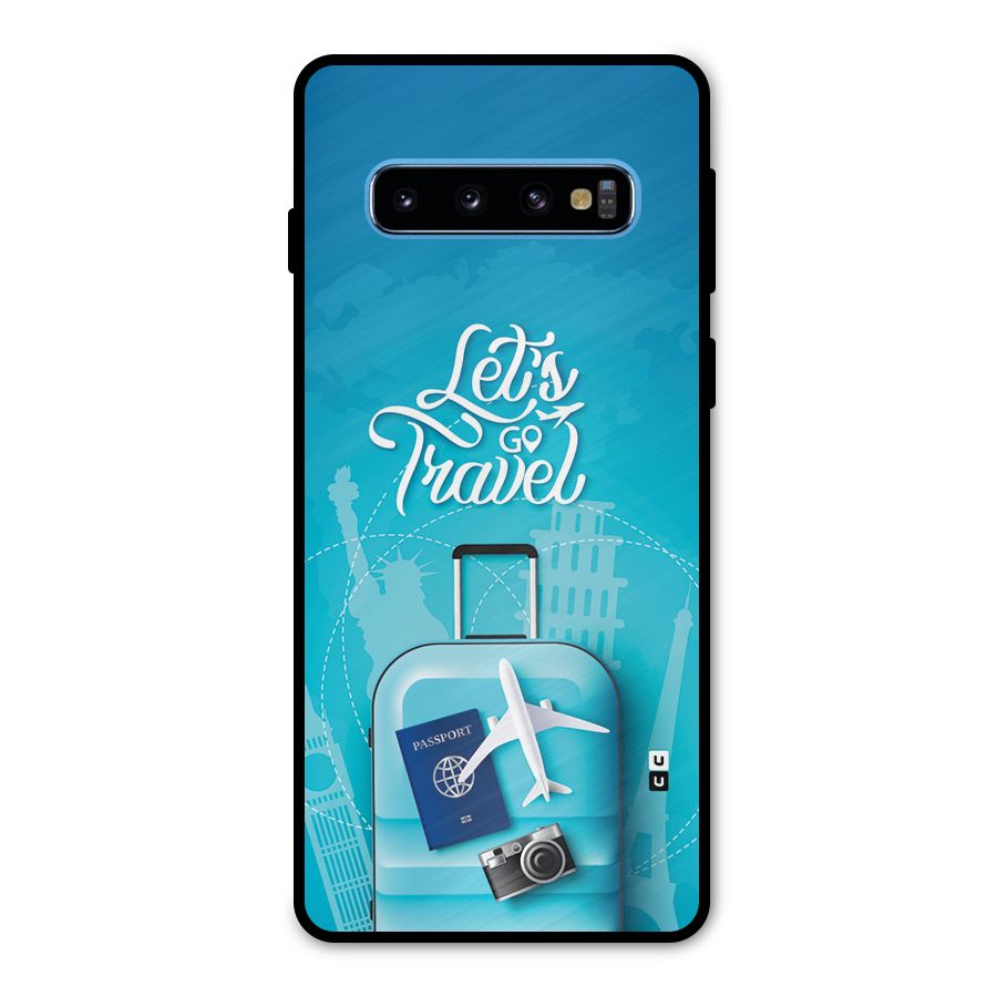 Awesome Travel Bag Metal Back Case for Galaxy S10