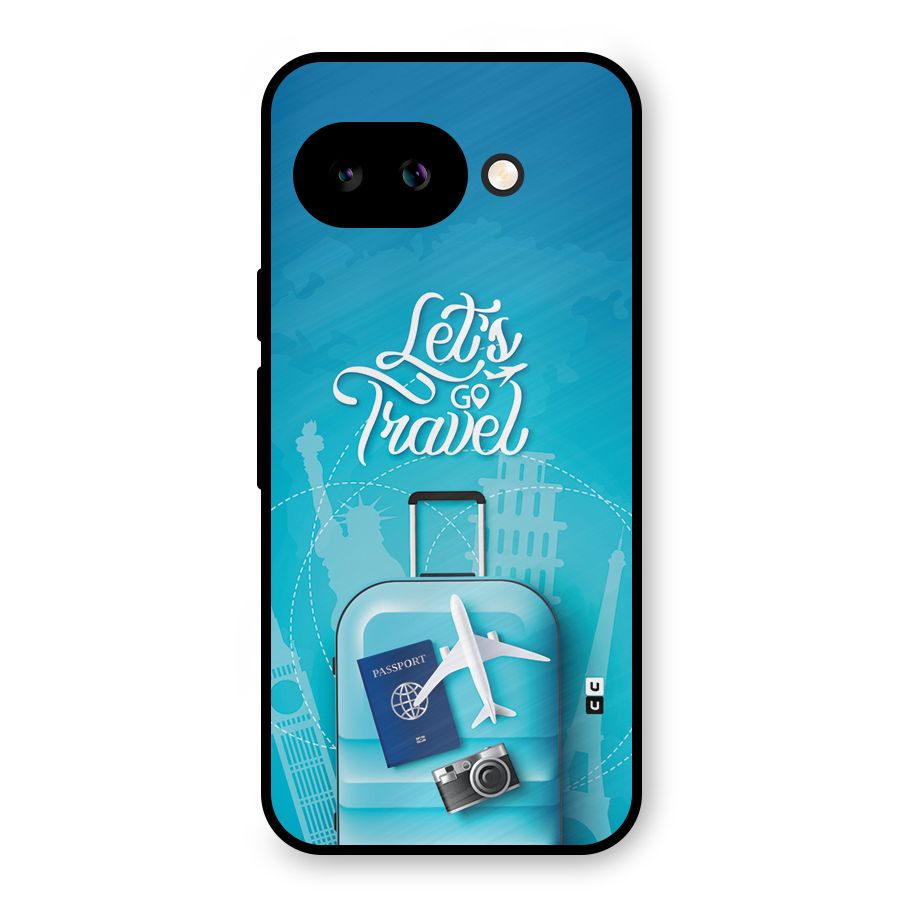 Awesome Travel Bag Metal Back Case for Google Pixel 9a