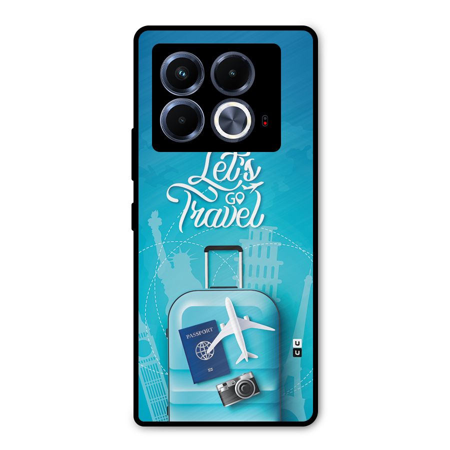 Awesome Travel Bag Metal Back Case for Infinix Note 40 5G