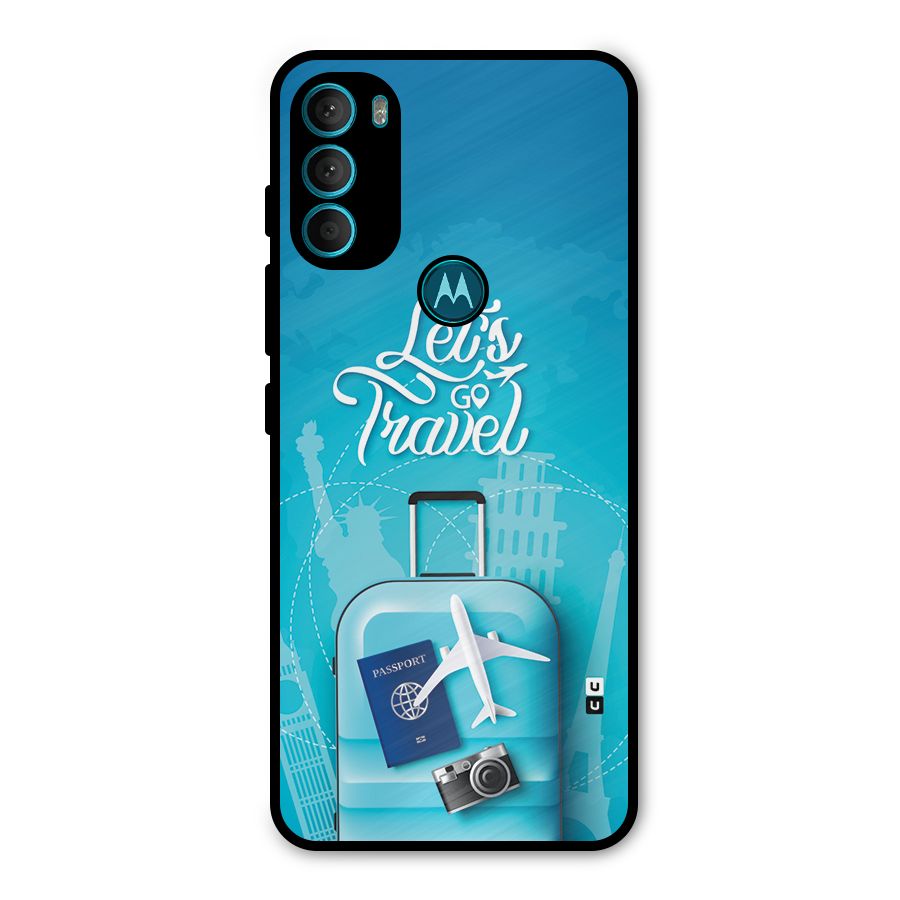 Awesome Travel Bag Metal Back Case for Moto G71 5G