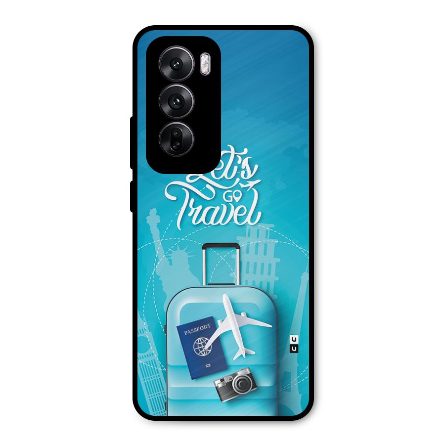Awesome Travel Bag Metal Back Case for Oppo Reno12