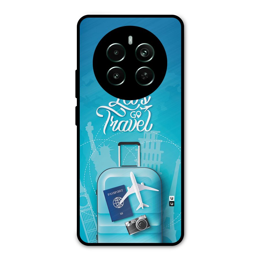 Awesome Travel Bag Metal Back Case for Realme 12 Pro Plus