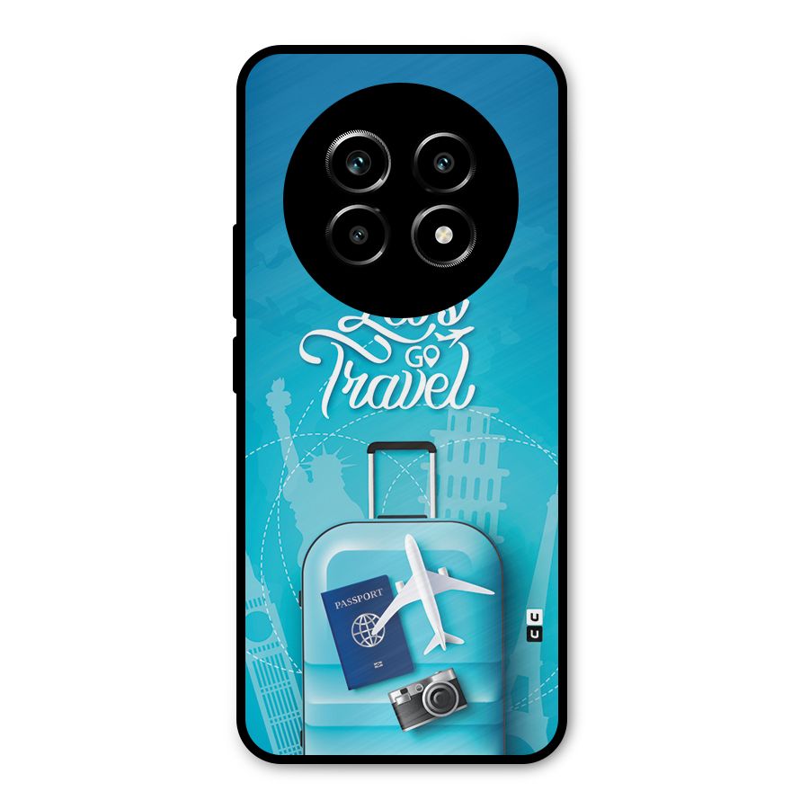 Awesome Travel Bag Metal Back Case for Realme 13 Pro