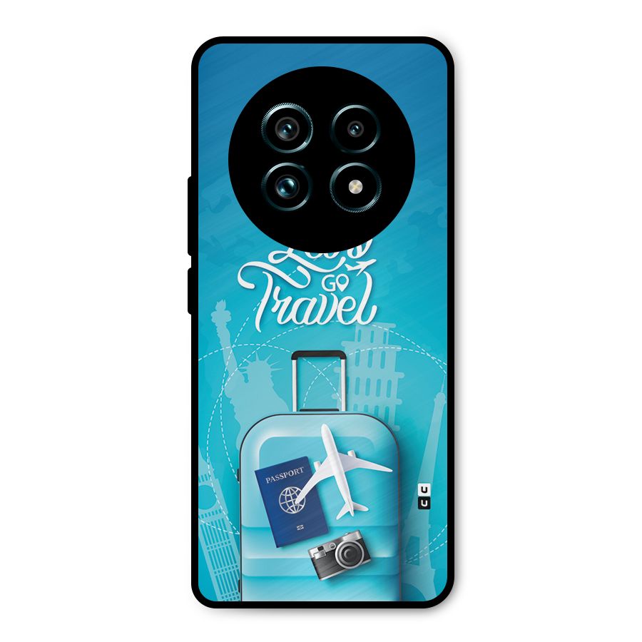 Awesome Travel Bag Metal Back Case for Realme 13 Pro Plus