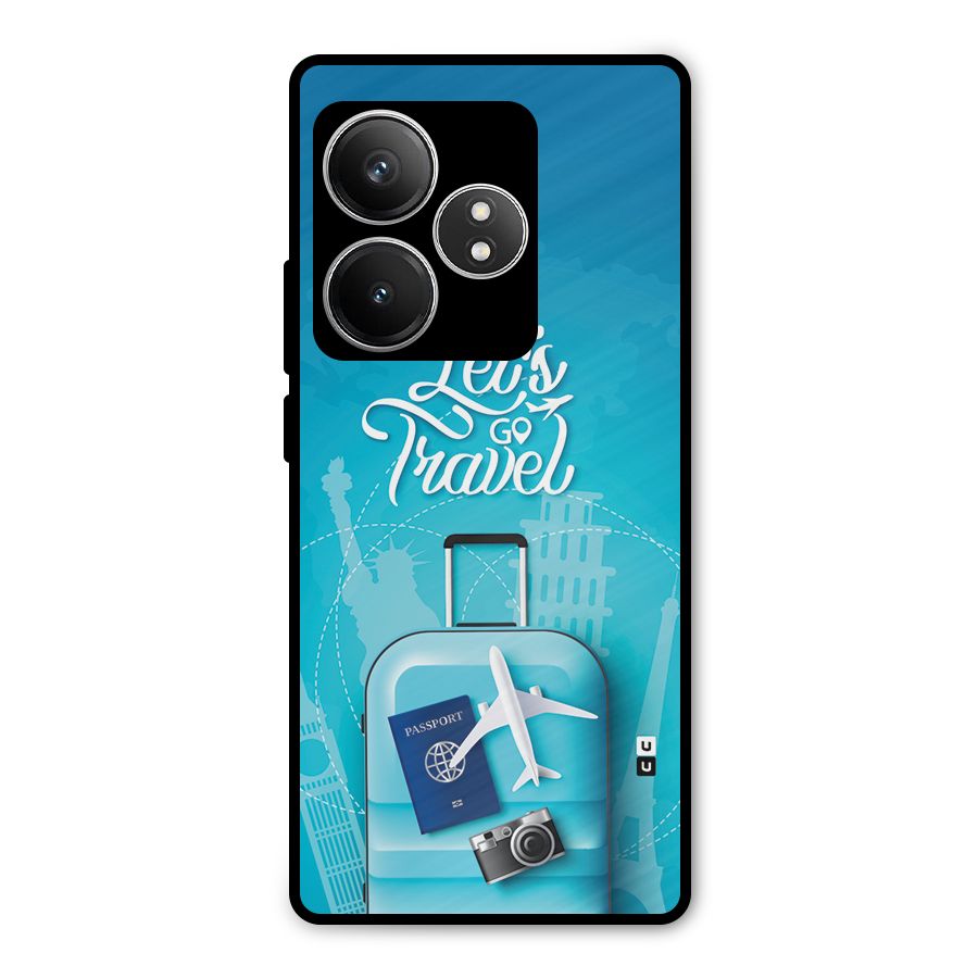 Awesome Travel Bag Metal Back Case for Realme GT 6T
