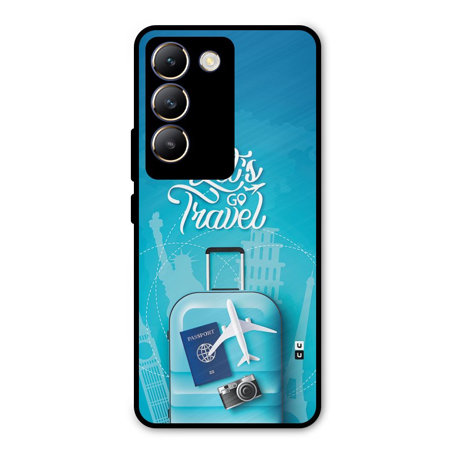 Awesome Travel Bag Metal Back Case for Vivo T3 5G