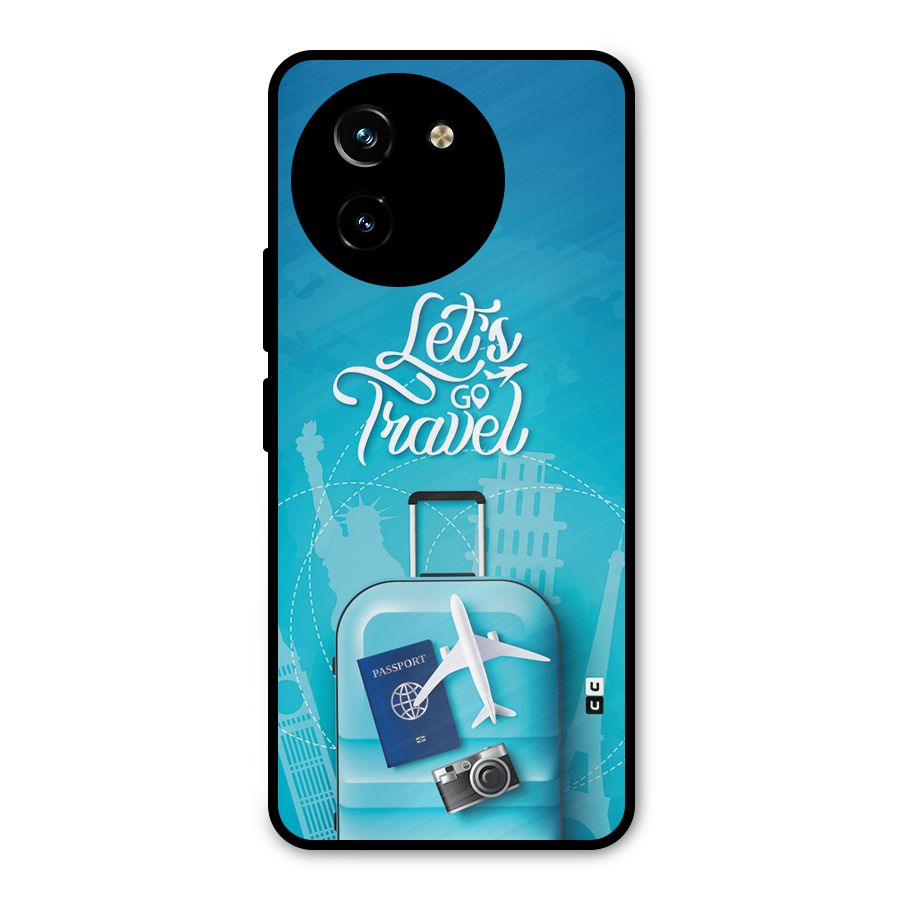 Awesome Travel Bag Metal Back Case for Vivo T3x