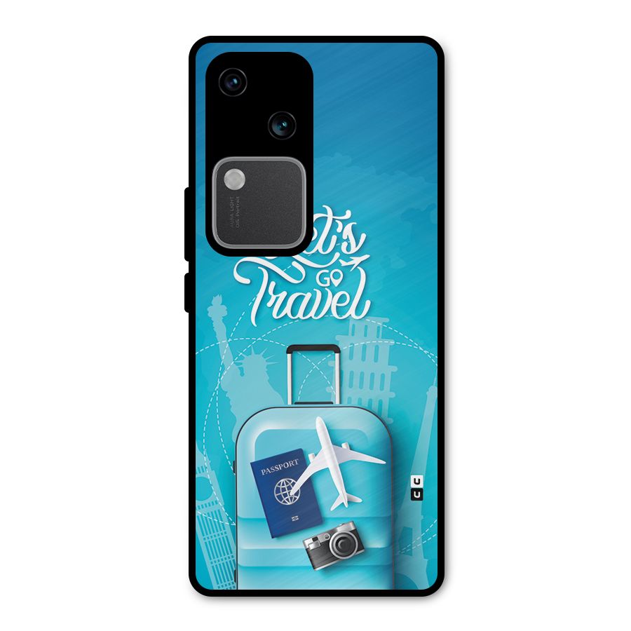 Awesome Travel Bag Metal Back Case for Vivo V30