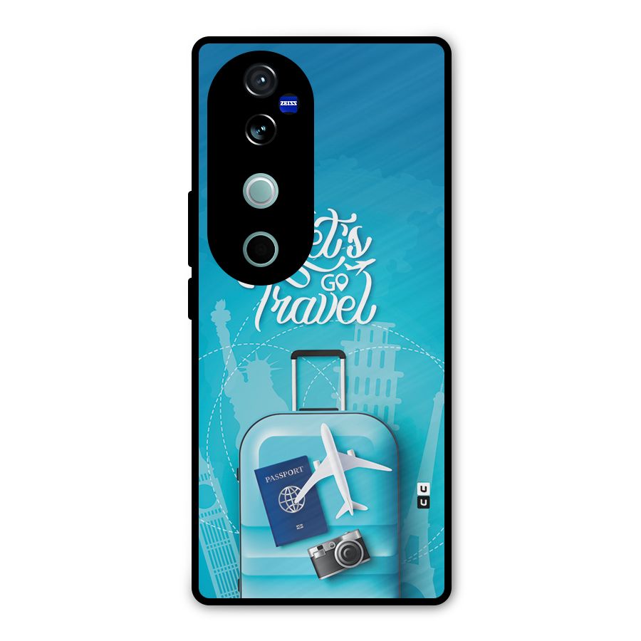 Awesome Travel Bag Metal Back Case for Vivo V40 Pro