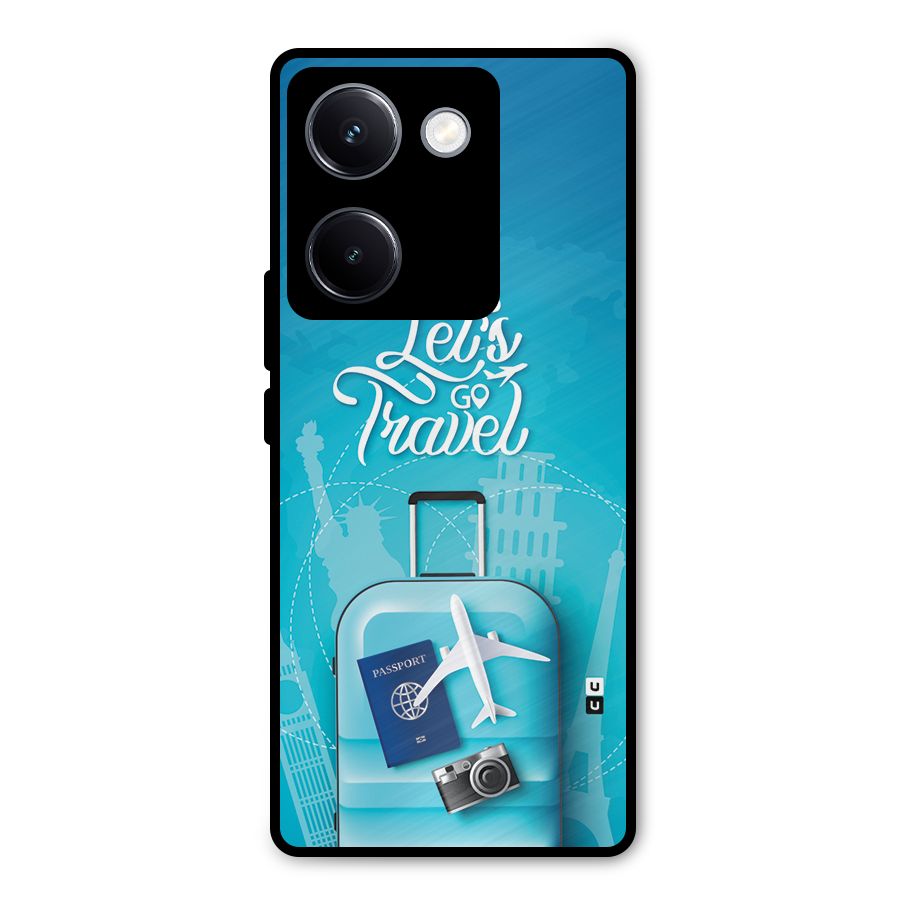 Awesome Travel Bag Metal Back Case for Vivo Y300 Plus