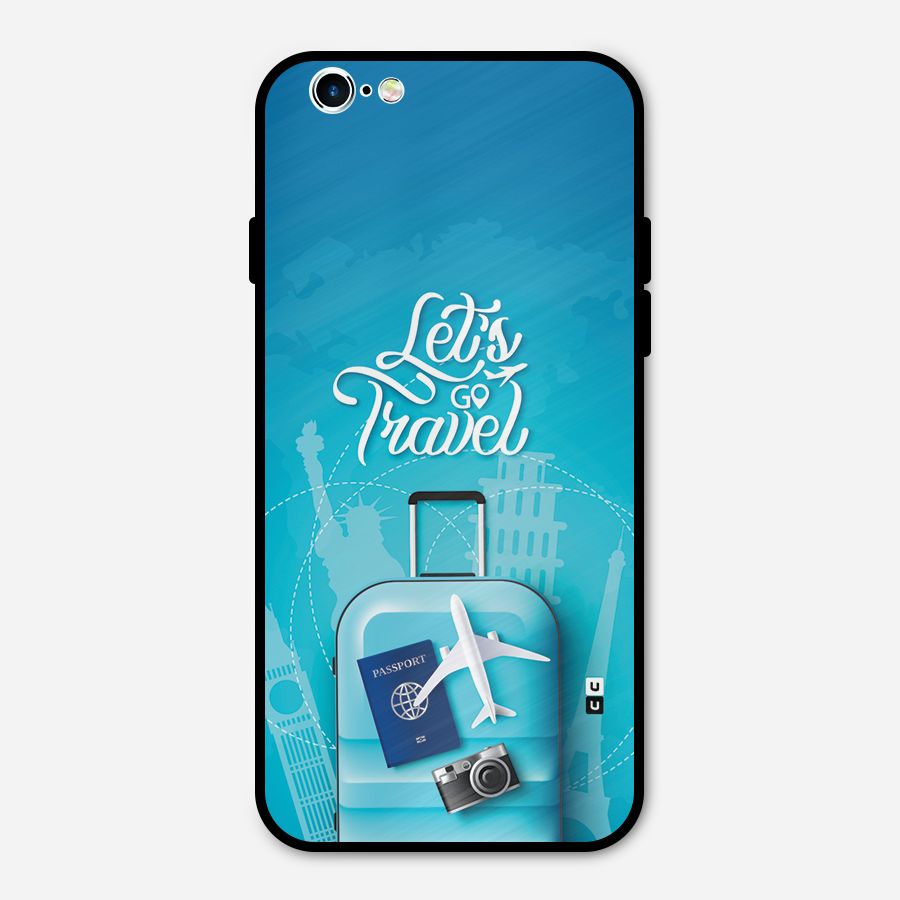 Awesome Travel Bag Metal Back Case for iPhone 6 6s