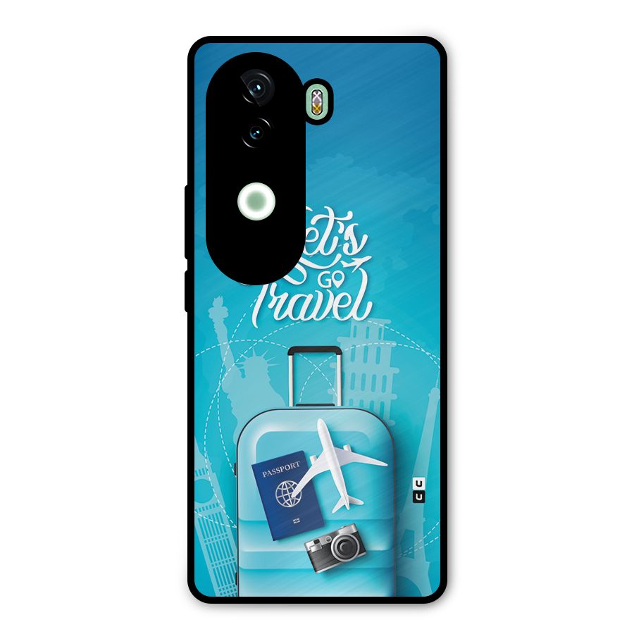 Awesome Travel Bag Metal Back Case for iQOO Z9s