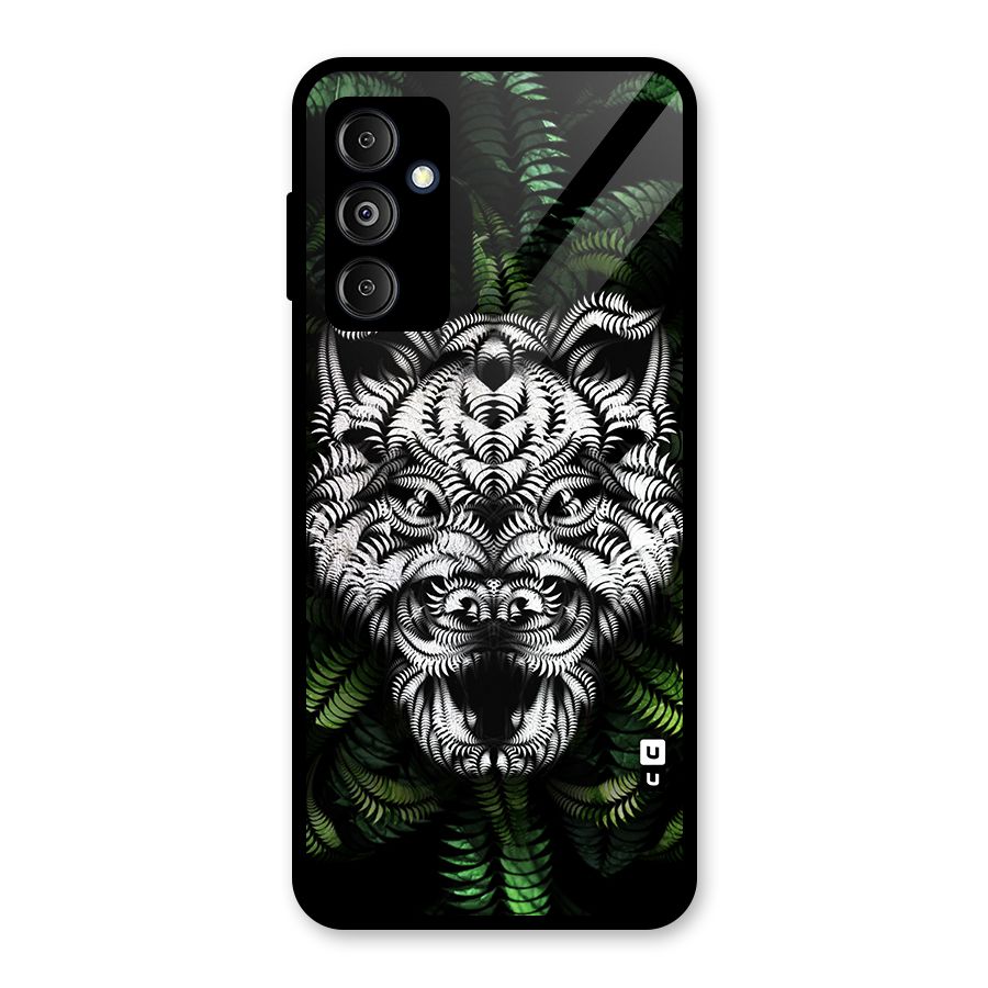 Aztec Art Tiger Glass Back Case for Galaxy M14 5G