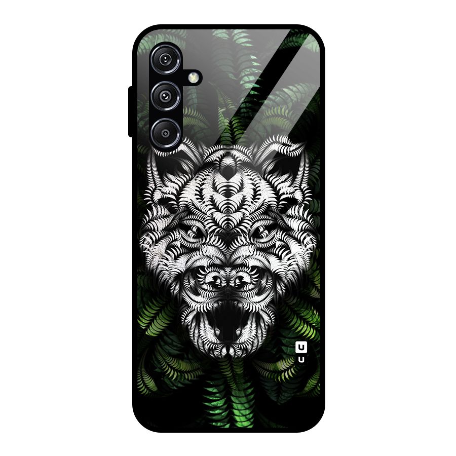 Aztec Art Tiger Glass Back Case for Galaxy M34 5G