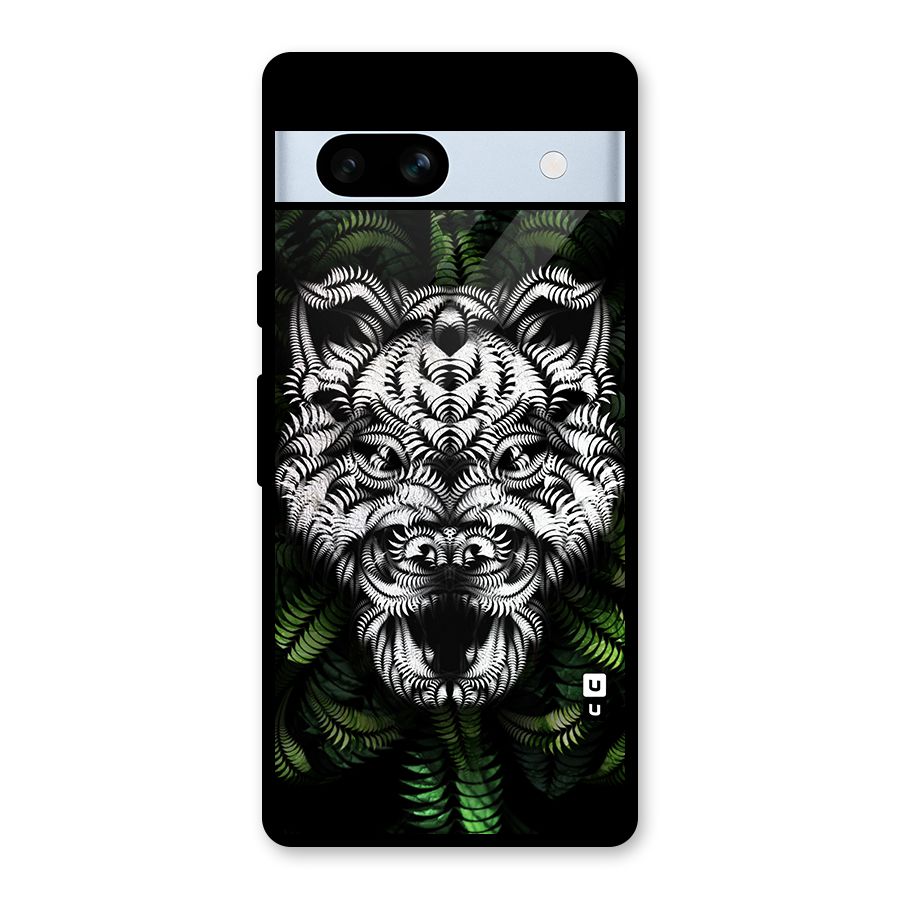 Aztec Art Tiger Glass Back Case for Google Pixel 7a