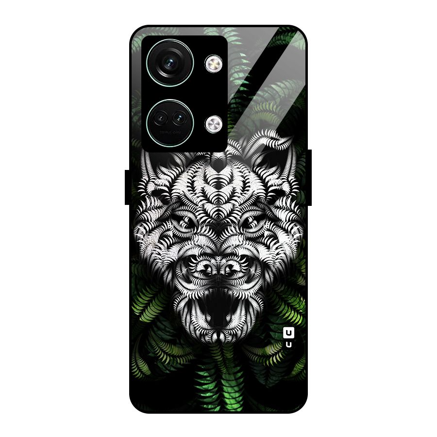 Aztec Art Tiger Glass Back Case for Oneplus Nord 3