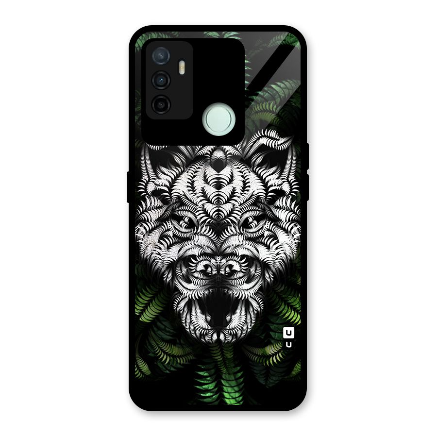 Aztec Art Tiger Glass Back Case for Oppo A53