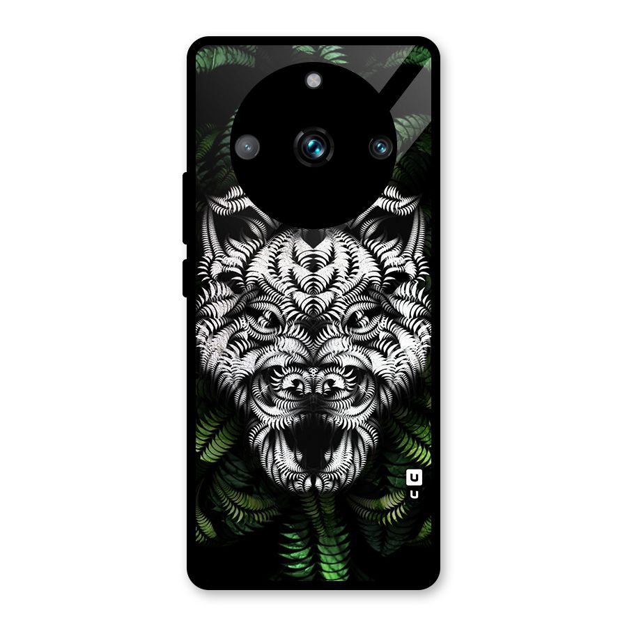 Aztec Art Tiger Glass Back Case for Realme 11 Pro Plus