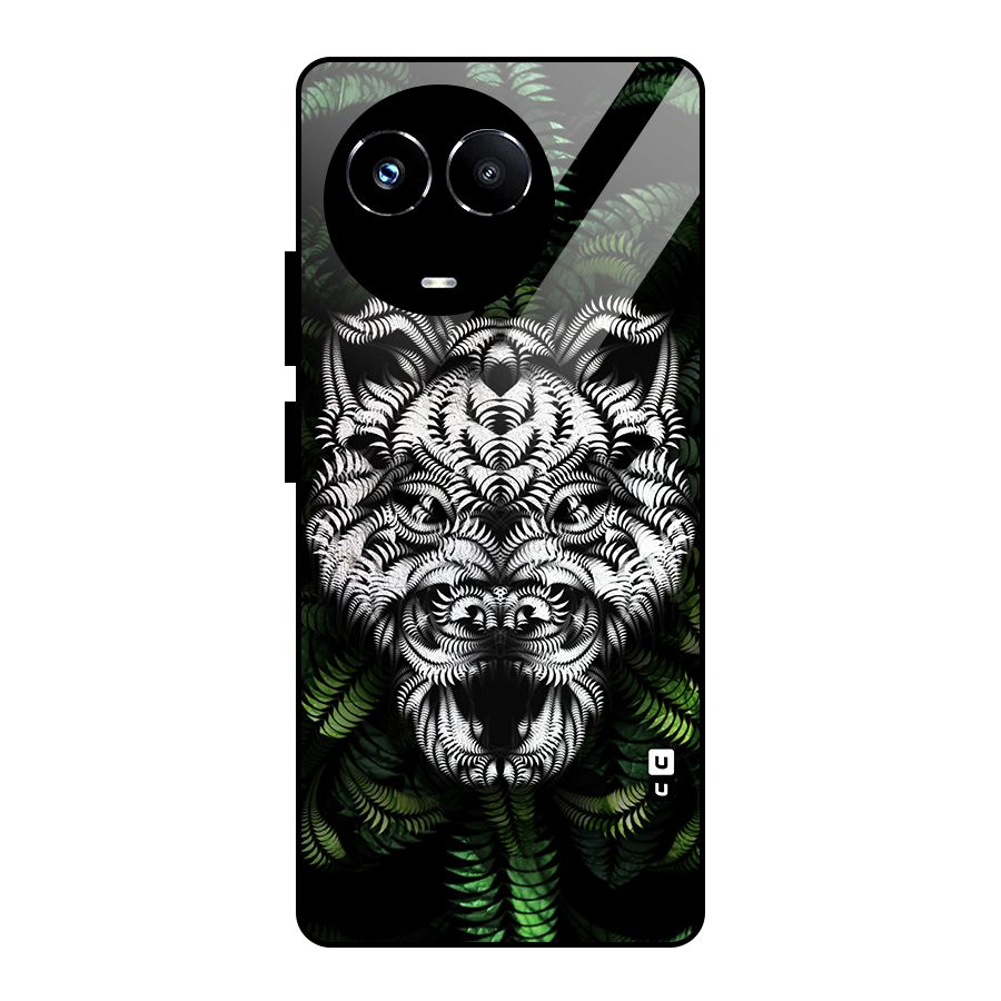 Aztec Art Tiger Glass Back Case for Realme Narzo 60X
