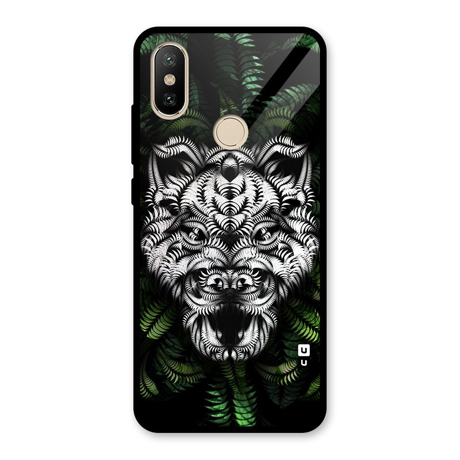 Aztec Art Tiger Glass Back Case for Redmi A2