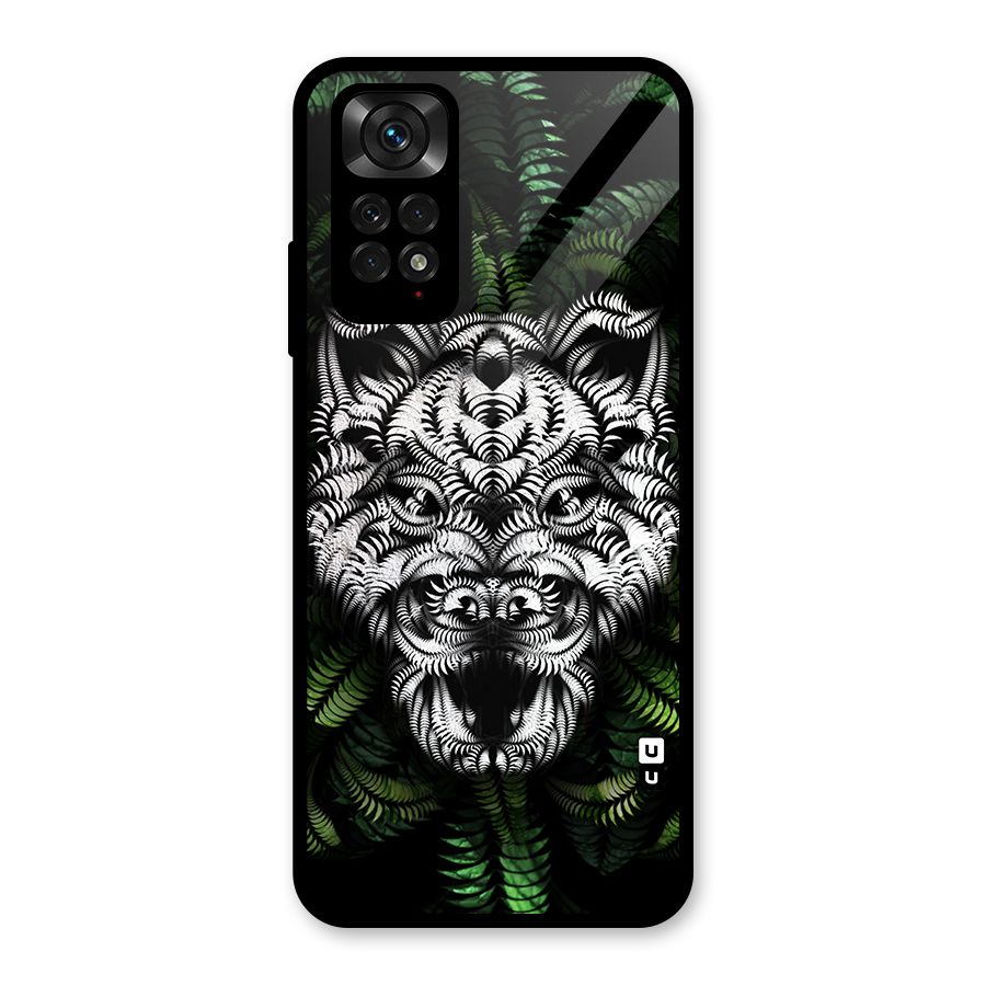 Aztec Art Tiger Glass Back Case for Redmi Note 11S