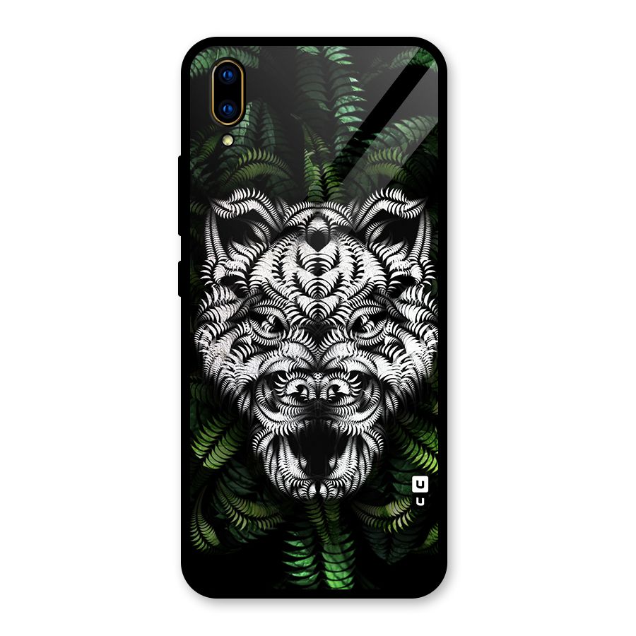 Aztec Art Tiger Glass Back Case for Vivo V11 Pro