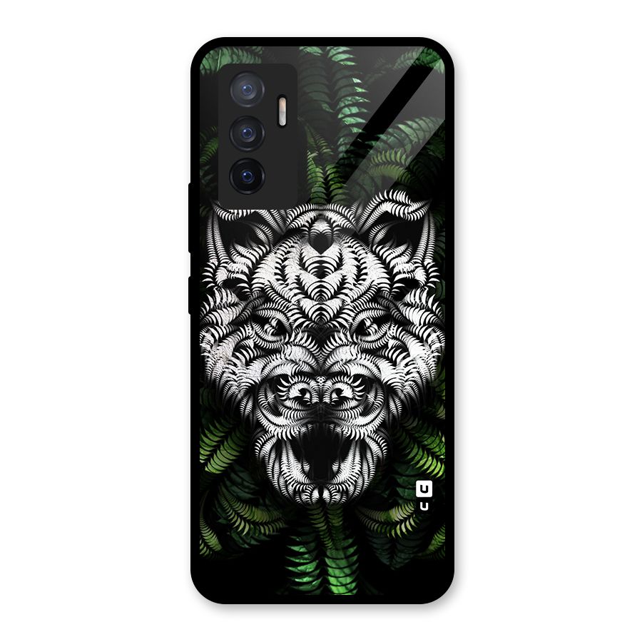 Aztec Art Tiger Glass Back Case for Vivo V23e