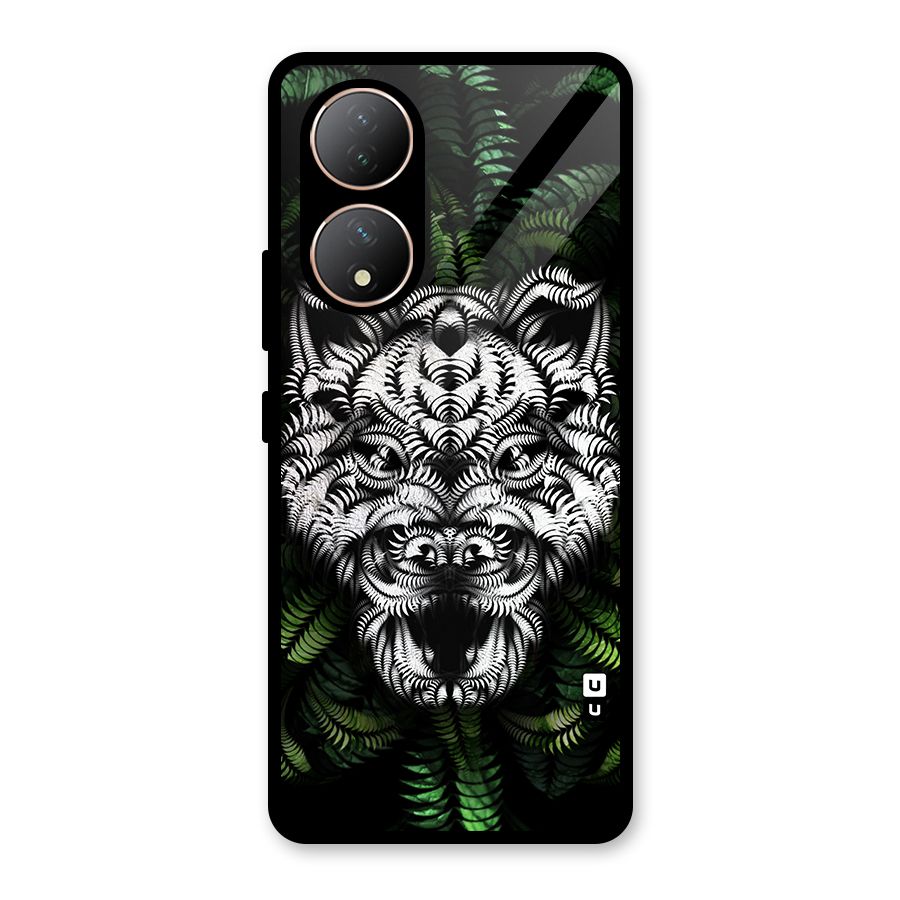 Aztec Art Tiger Glass Back Case for Vivo Y100A