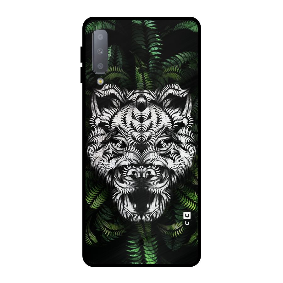 Aztec Art Tiger Metal Back Case for Galaxy A7 (2018)