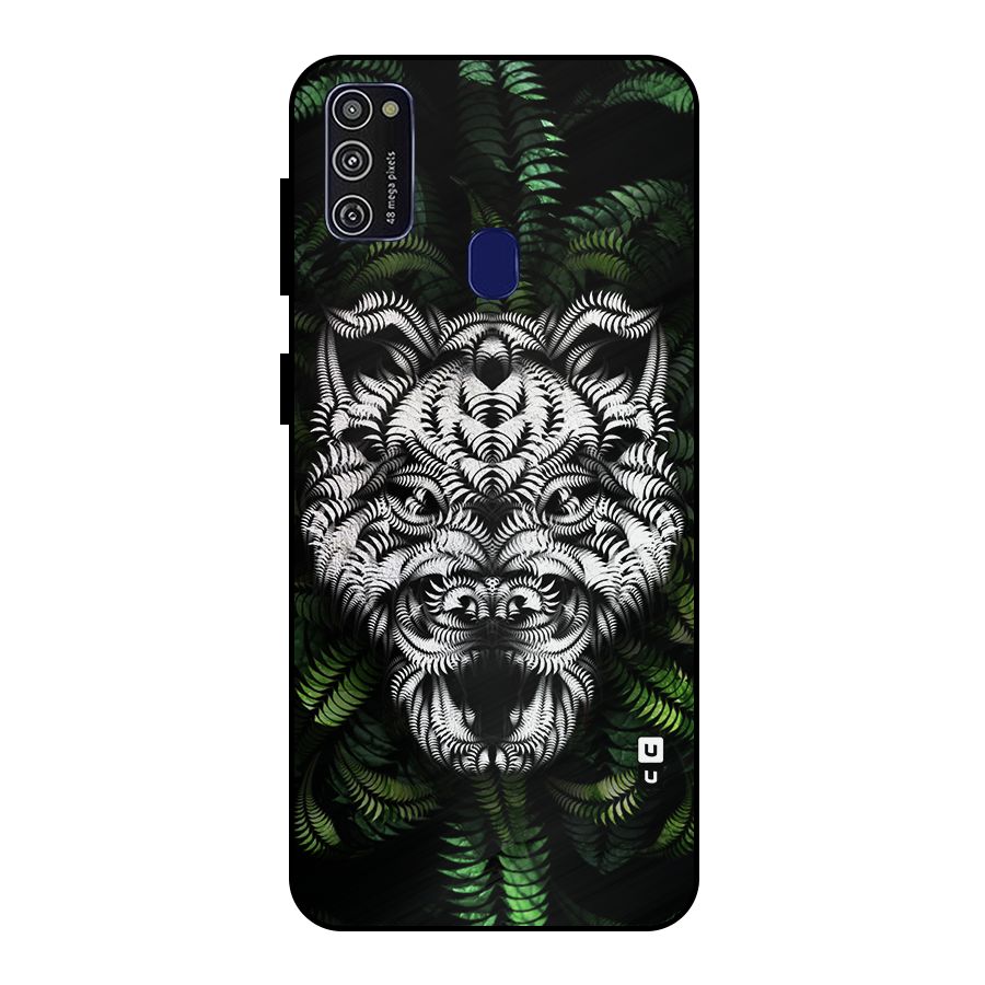 Aztec Art Tiger Metal Back Case for Galaxy M21
