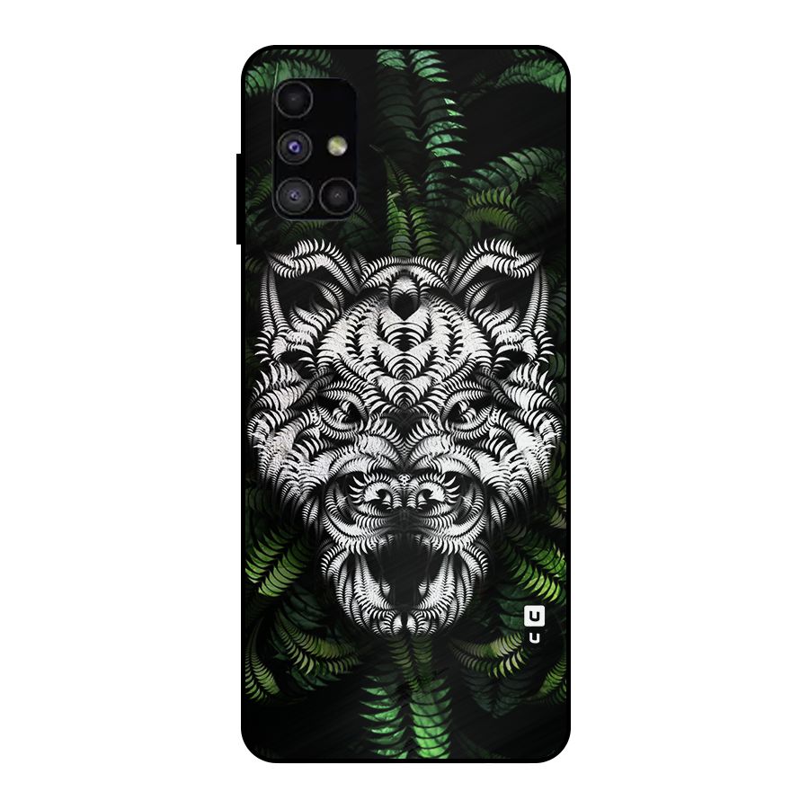 Aztec Art Tiger Metal Back Case for Galaxy M51