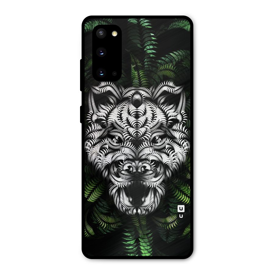 Aztec Art Tiger Metal Back Case for Galaxy S20