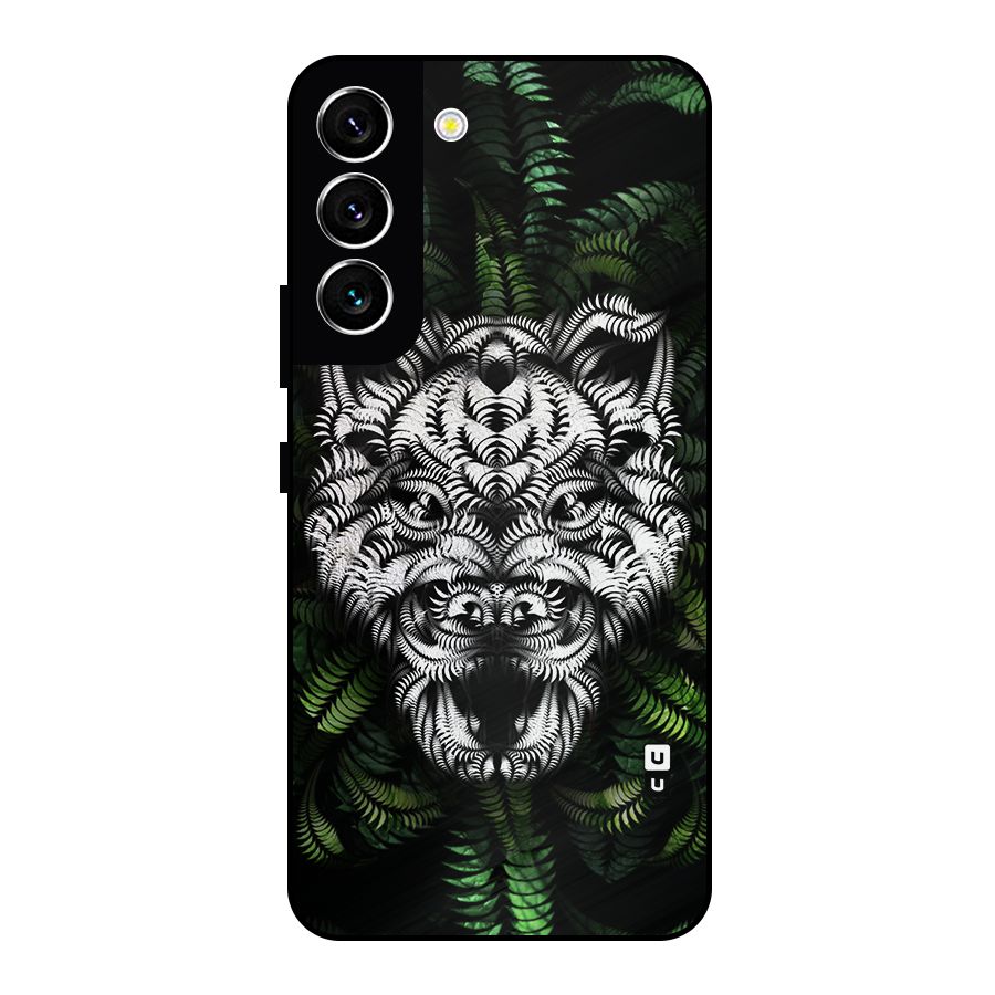 Aztec Art Tiger Metal Back Case for Galaxy S22 5G