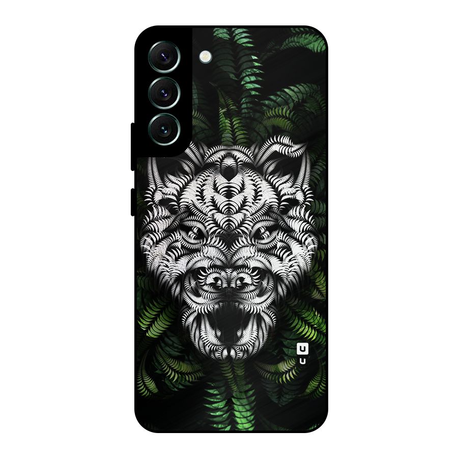Aztec Art Tiger Metal Back Case for Galaxy S22 Plus 5G