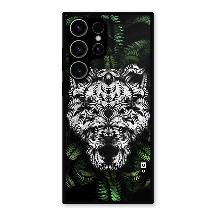 Aztec Art Tiger Metal Back Case for Galaxy S23 Ultra