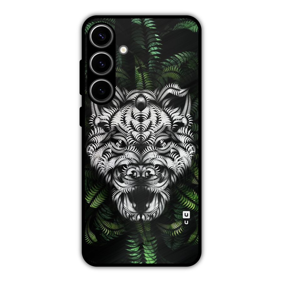 Aztec Art Tiger Metal Back Case for Galaxy S24 Plus