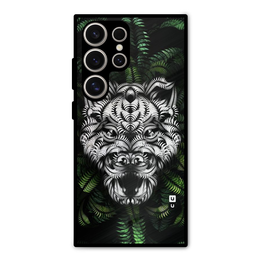 Aztec Art Tiger Metal Back Case for Galaxy S24 Ultra