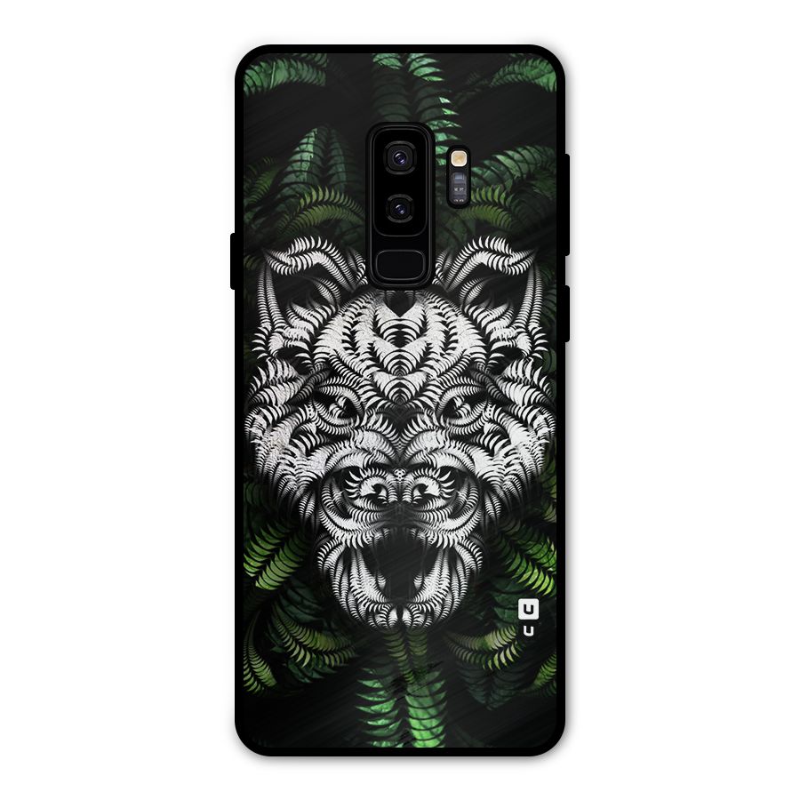 Aztec Art Tiger Metal Back Case for Galaxy S9 Plus