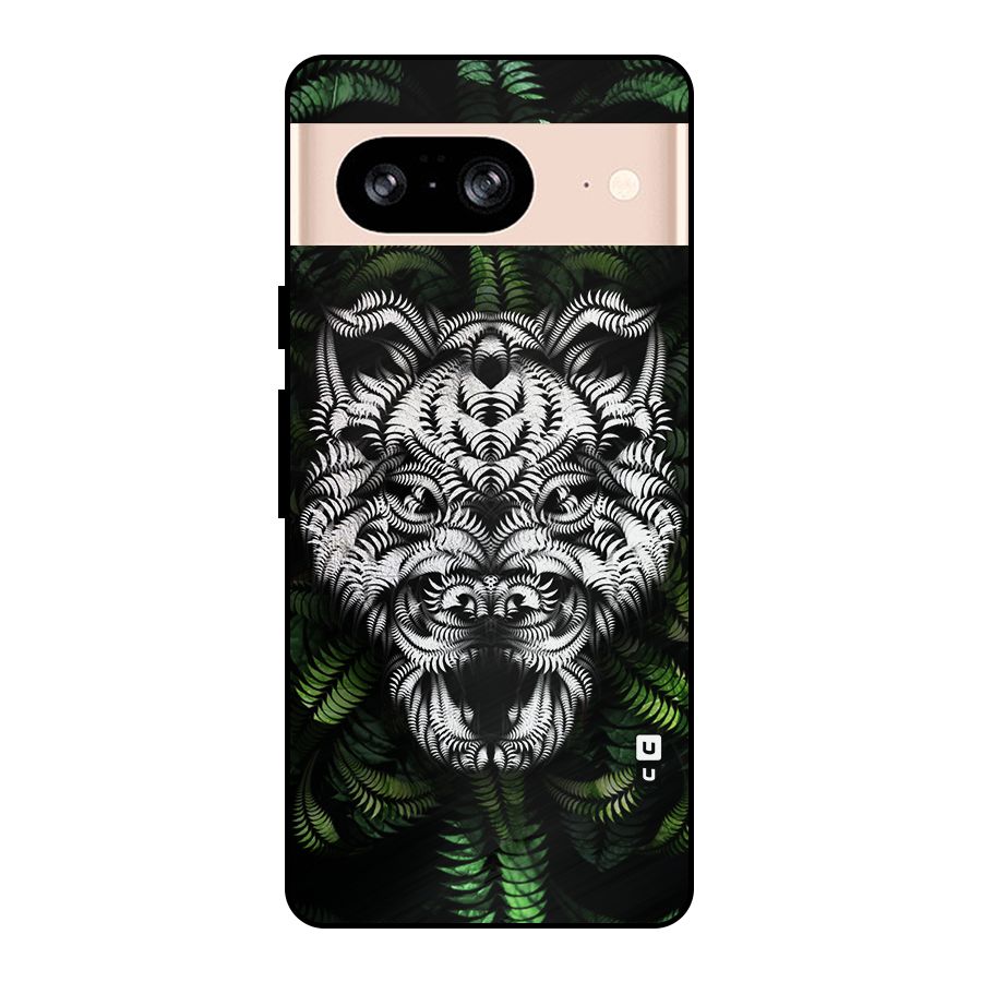 Aztec Art Tiger Metal Back Case for Google Pixel 8