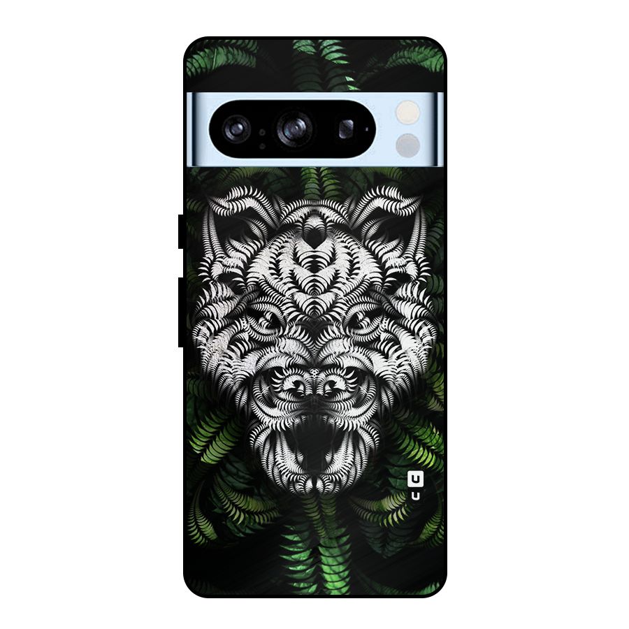 Aztec Art Tiger Metal Back Case for Google Pixel 8 Pro