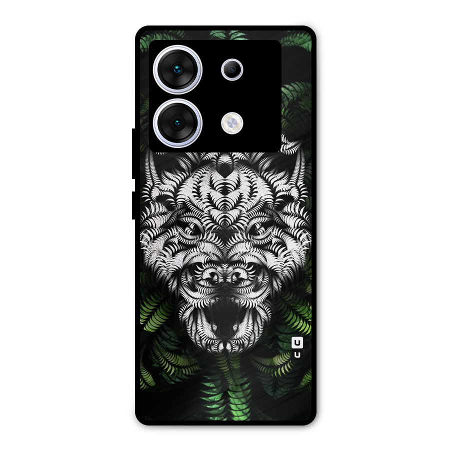 Aztec Art Tiger Metal Back Case for Infinix Zero 30 5G