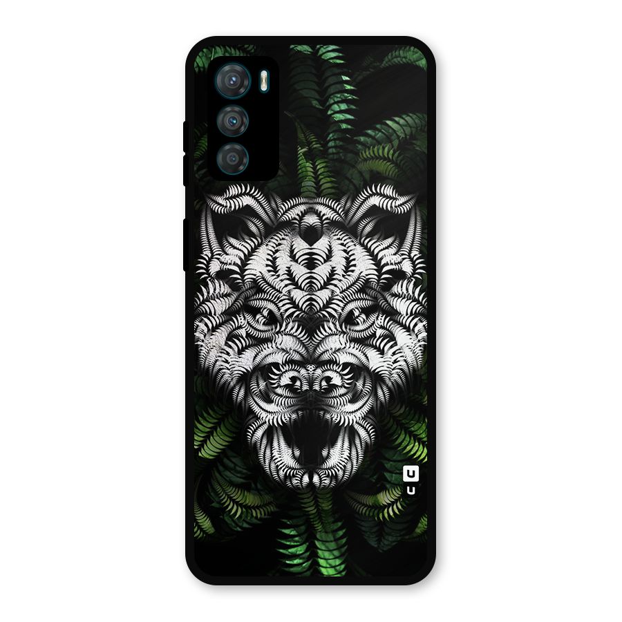 Aztec Art Tiger Metal Back Case for Moto G42
