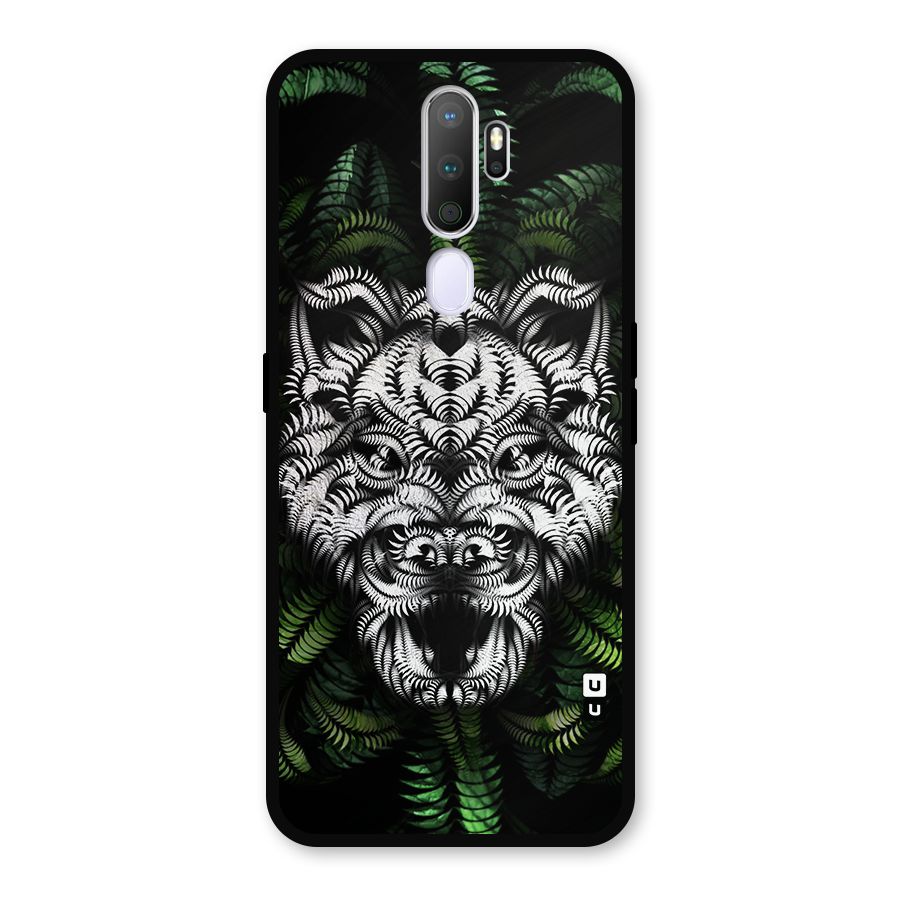 Aztec Art Tiger Metal Back Case for Oppo A5 (2020)