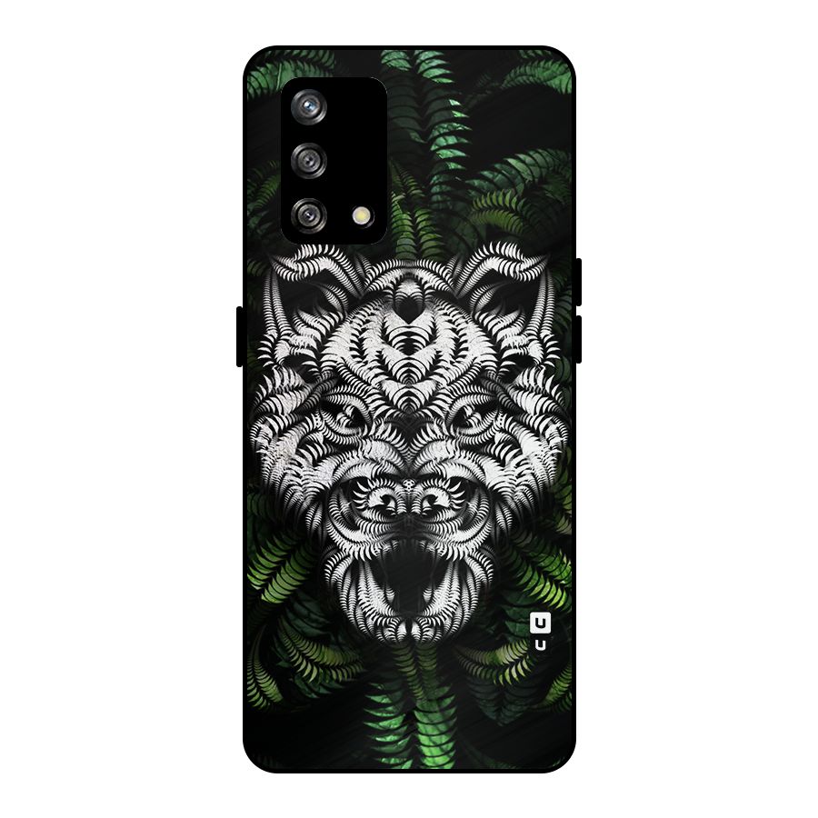 Aztec Art Tiger Metal Back Case for Oppo F19