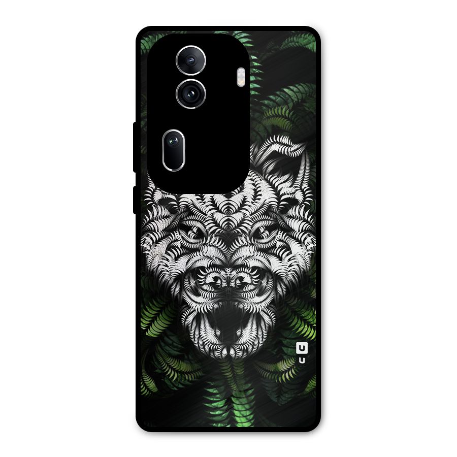 Aztec Art Tiger Metal Back Case for Oppo Reno11 Pro 5G