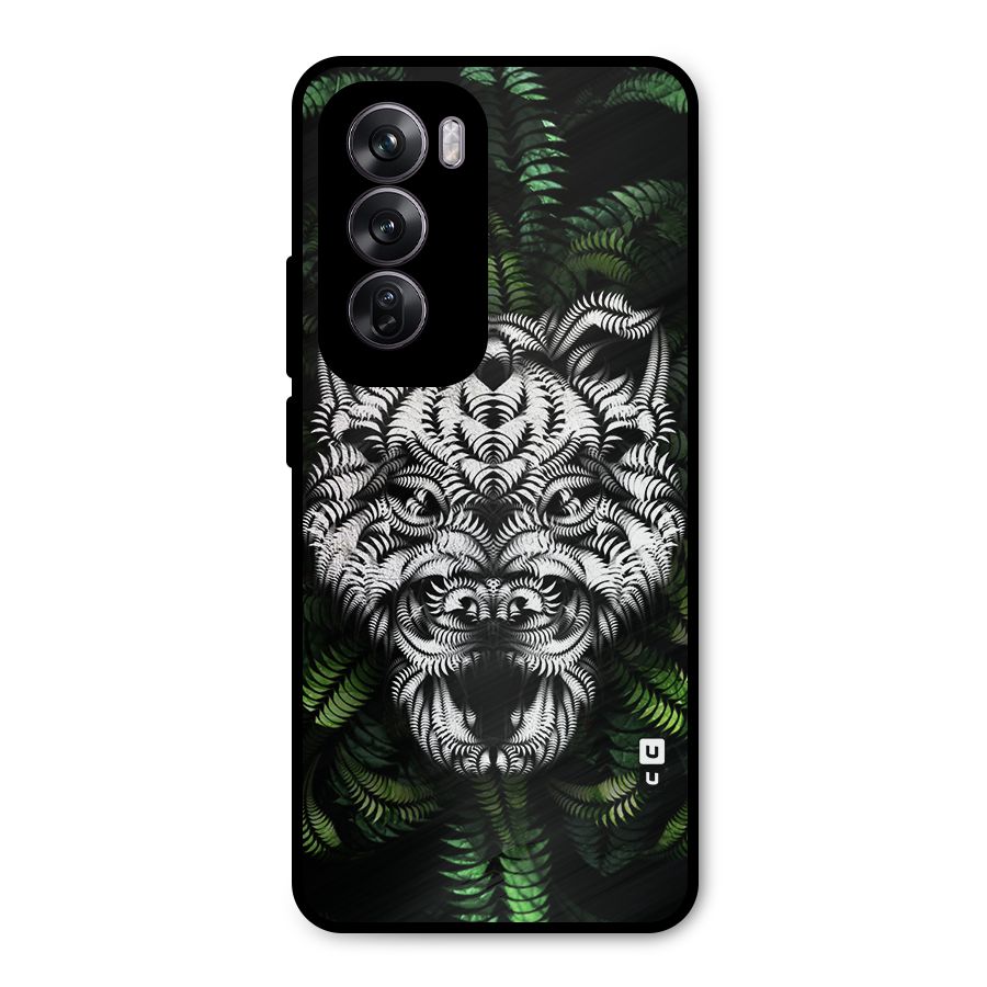Aztec Art Tiger Metal Back Case for Oppo Reno12 Pro