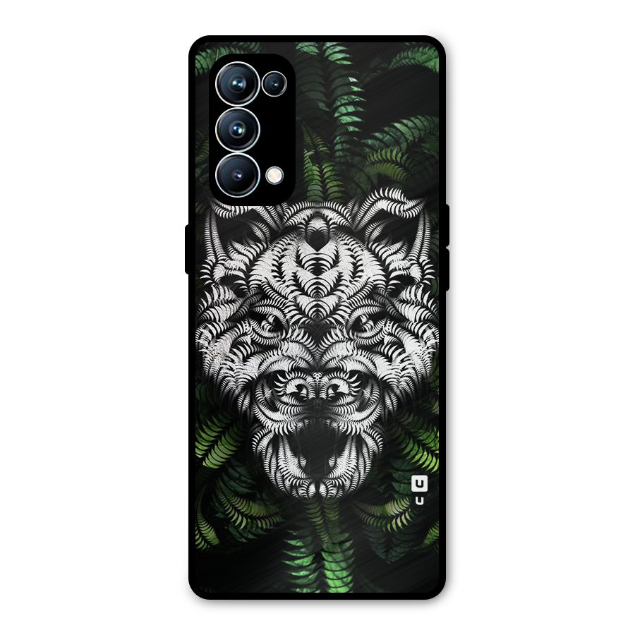 Aztec Art Tiger Metal Back Case for Oppo Reno5 Pro 5G