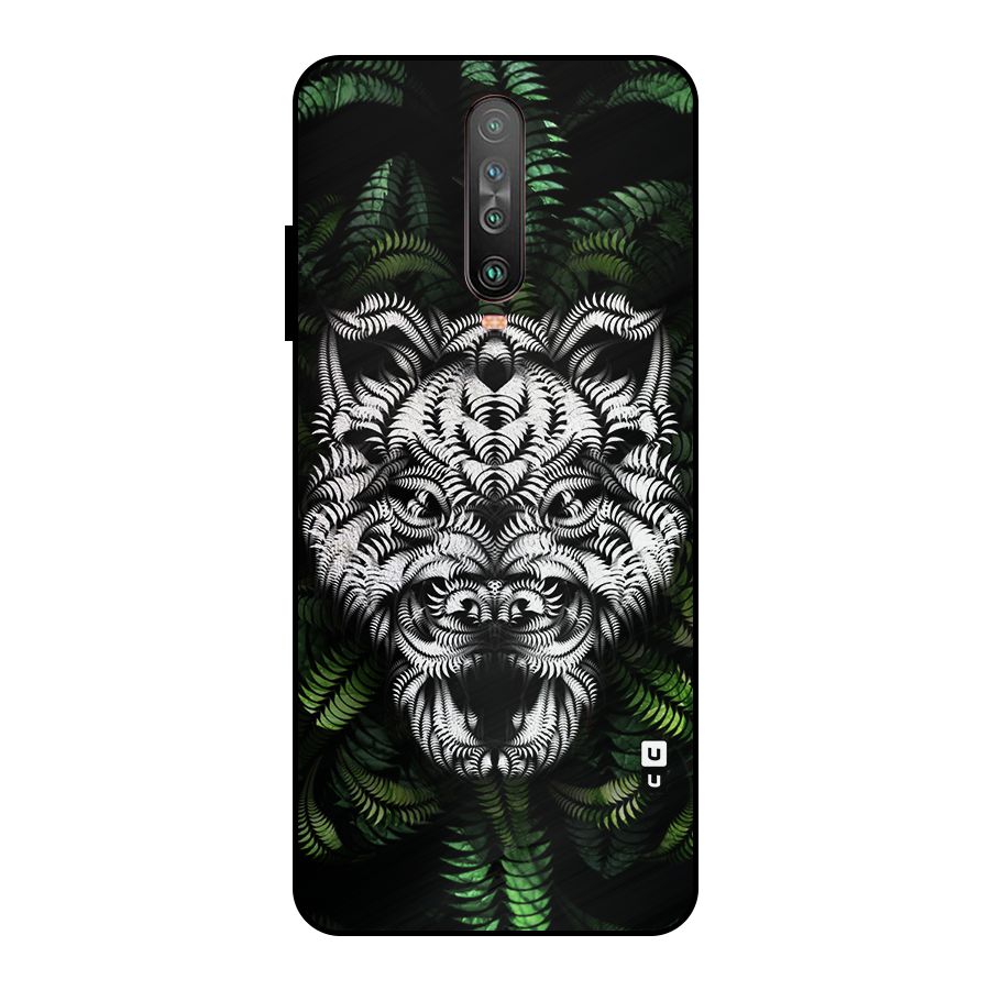 Aztec Art Tiger Metal Back Case for Poco X2