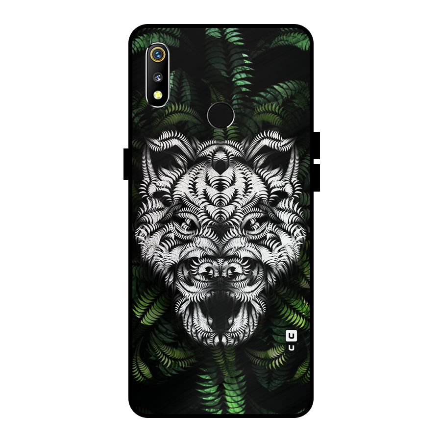 Aztec Art Tiger Metal Back Case for Realme 3i