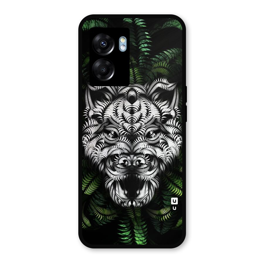 Aztec Art Tiger Metal Back Case for Realme Narzo 50 5G